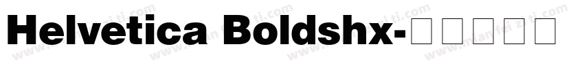 Helvetica Boldshx字体转换